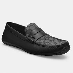 NWT Coach Men's Liam Driver In Signature Jacquard Size 8
